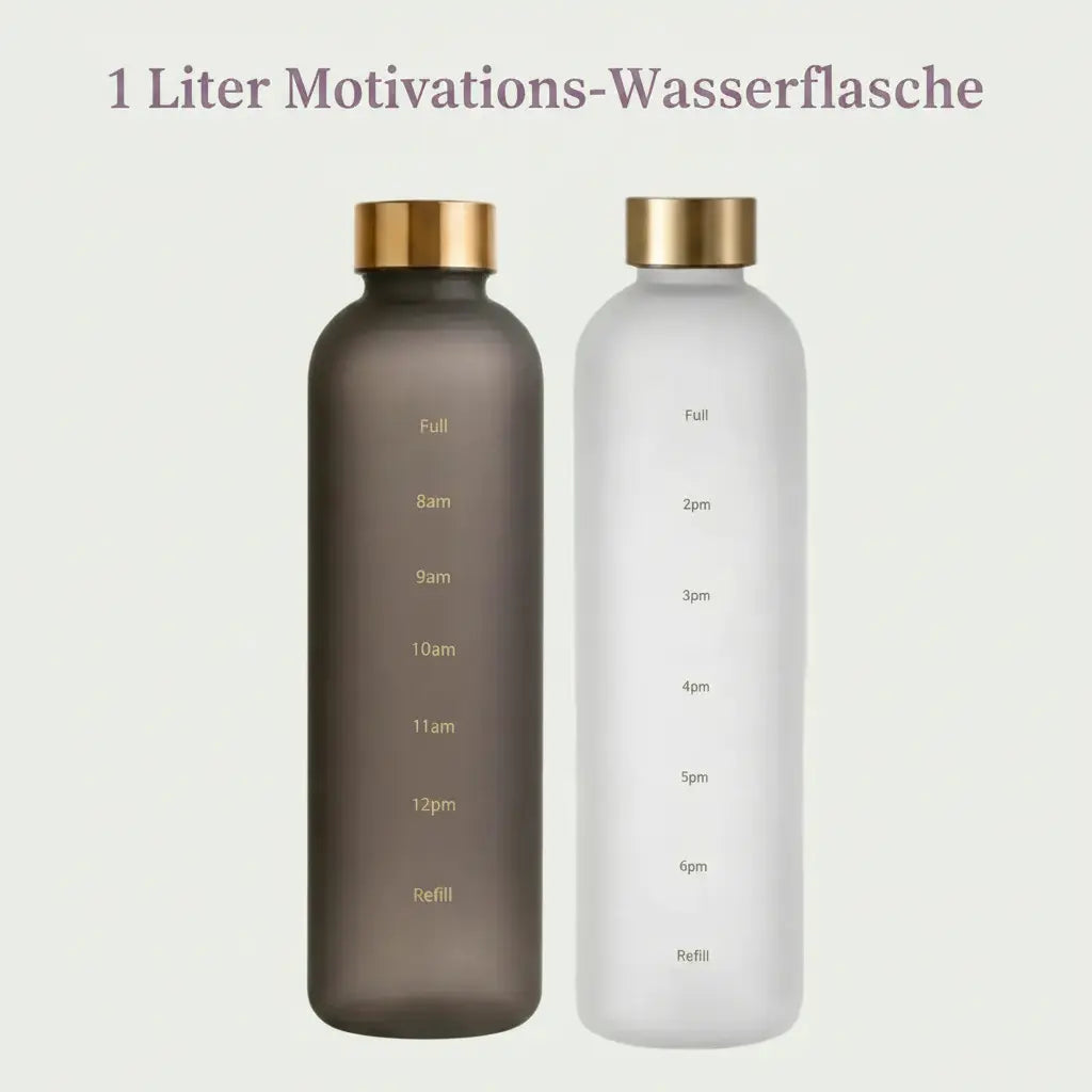 1 Liter Motivations-Wasserflasche