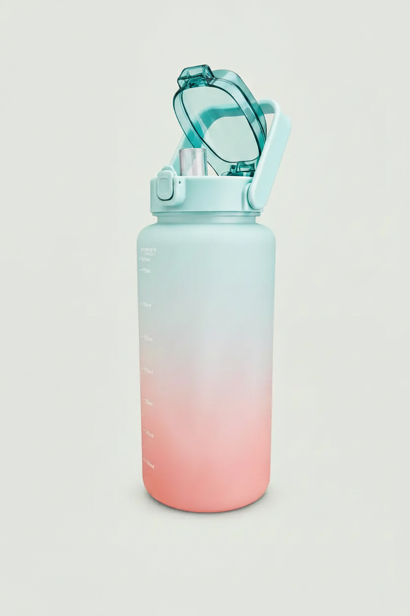 2L Motivational Bottle – Mundstück bleibt, kein Strohhalm
