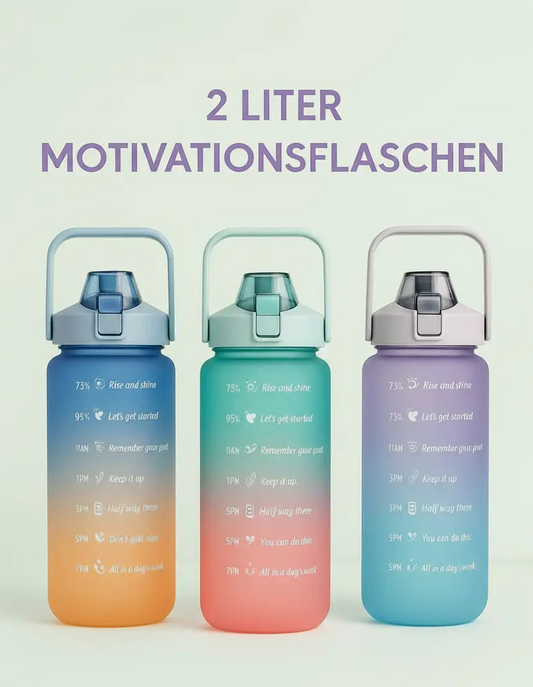 2L Motivationsflaschen –alle-Farben