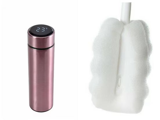 Thermoflasche Isolierflasche 500 ml, LCD Touch Temperaturanzeige, auslaufsicher