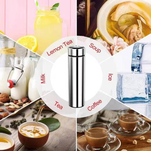 Thermoflasche Isolierflasche 500 ml, LCD Touch Temperaturanzeige, auslaufsicher