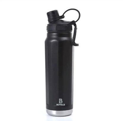Thermosflasche aus Edelstahl 0,8 Liter - Thermos-Trink-Flasche mit Bügelverschluss, auslaufsicher Botells