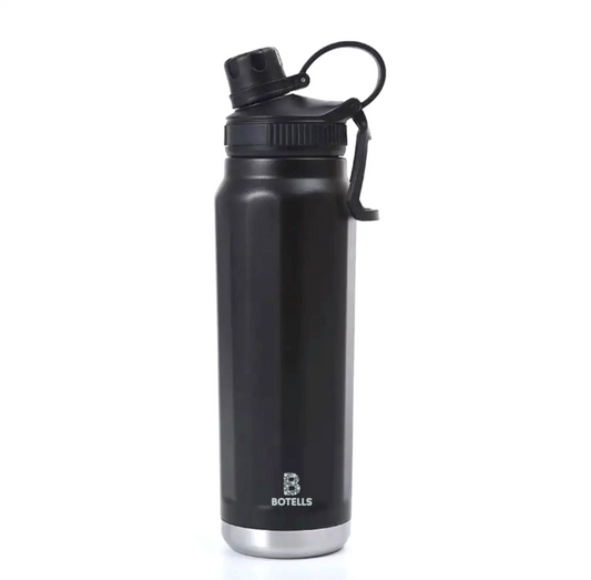 Thermosflasche aus Edelstahl 0,8 Liter - Thermos-Trink-Flasche mit Bügelverschluss, auslaufsicher Botells