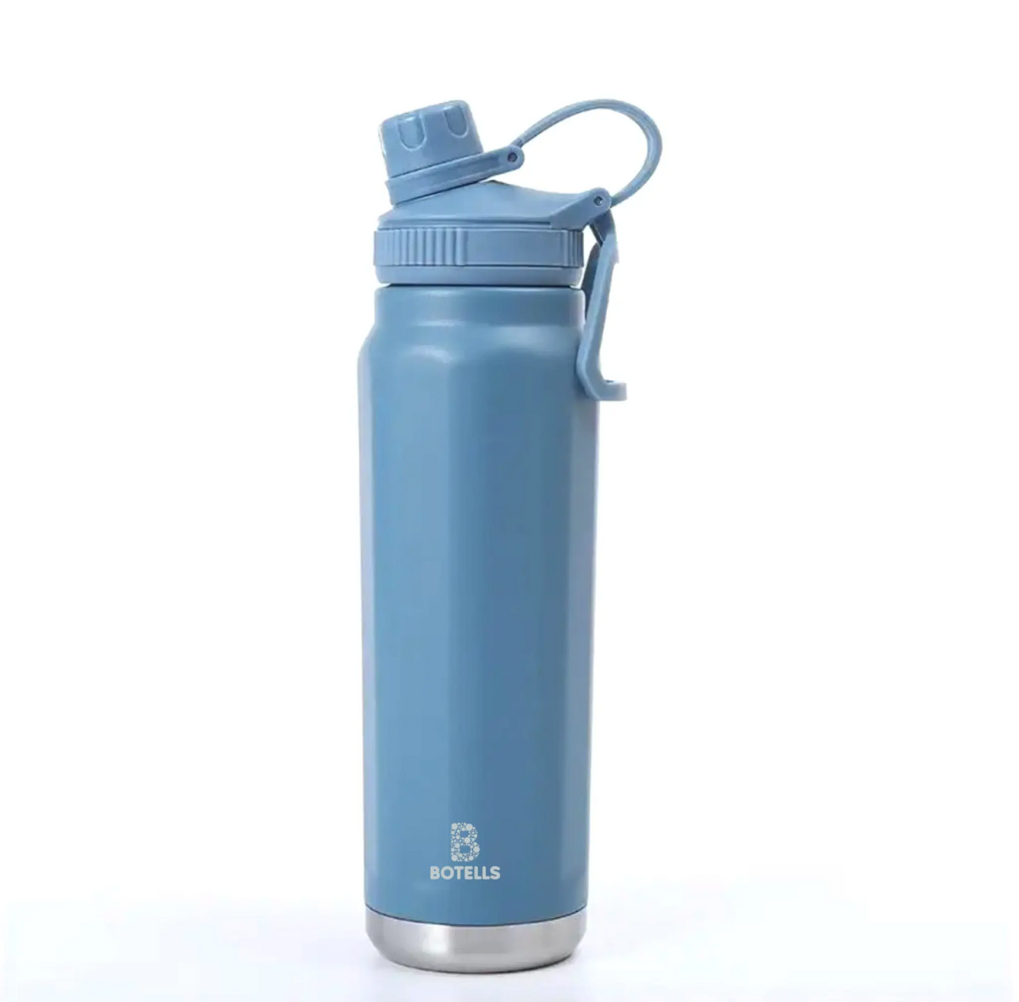 Thermosflasche aus Edelstahl 0,8 Liter - Thermos-Trink-Flasche mit Bügelverschluss, auslaufsicher Botells