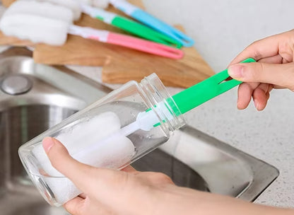 Reinigungsbürste Schaumstoffbürste für Flaschen, Gläser, sanfte, effektive Reinigung