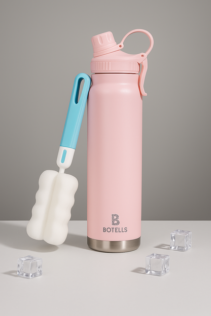 Thermoflasche Isolierflasche Edelstahl 800 ml, Sport Bügelverschluss, auslaufsicher