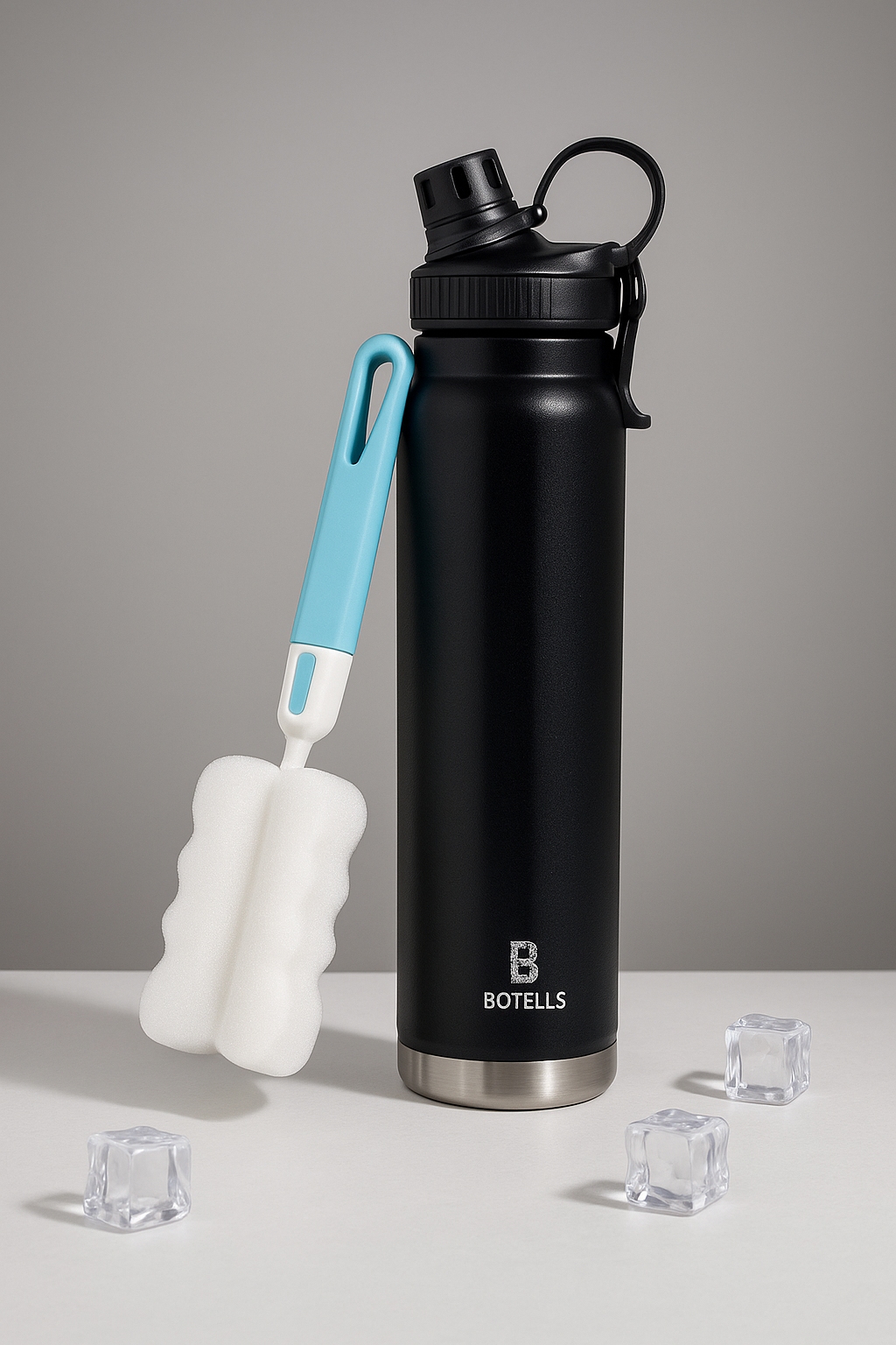 Thermoflasche Isolierflasche Edelstahl 800 ml, Sport Bügelverschluss, auslaufsicher