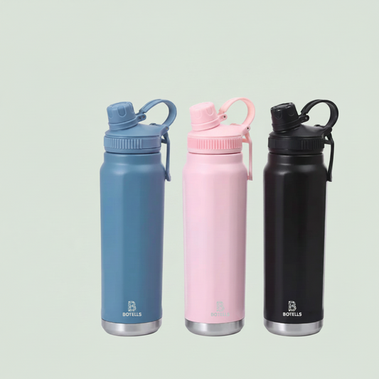 Thermoflasche aus Edelstahl 800 ml - Thermo-Trink-Flasche mit Bügelverschluss, auslaufsicher