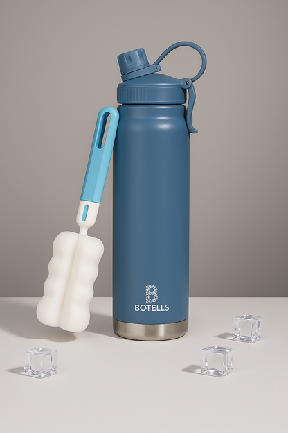 Thermoflasche Isolierflasche Edelstahl 800 ml, Sport Bügelverschluss, auslaufsicher