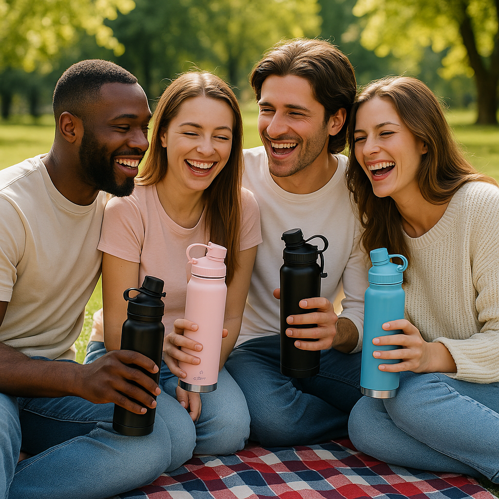 Thermoflasche Isolierflasche Edelstahl 800 ml, Sport Bügelverschluss, auslaufsicher