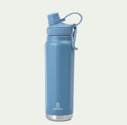 Thermosflasche aus Edelstahl 0,8 Liter - Thermos-Trink-Flasche mit Bügelverschluss, auslaufsicher Botells