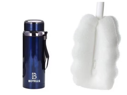 Thermoflasche Isolierflasche Edelstahl 0,8 l, stundenlang heiße & kalte Getränke