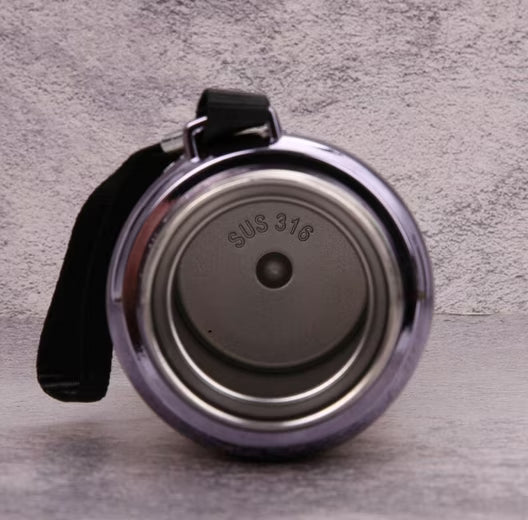 Thermoflasche Isolierflasche Edelstahl 0,8 l, stundenlang heiße & kalte Getränke