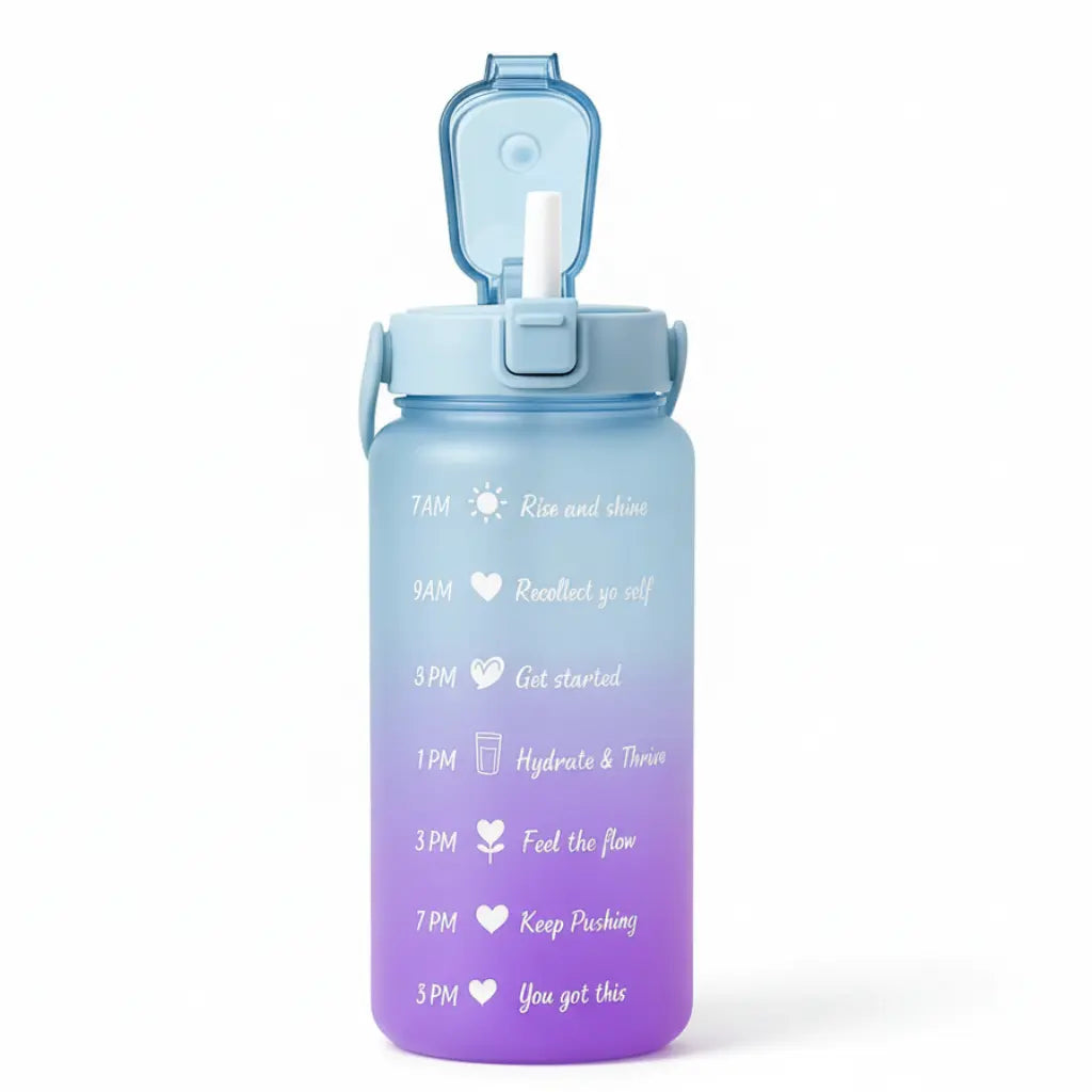 Blau-Lila 2L Trinkflasche