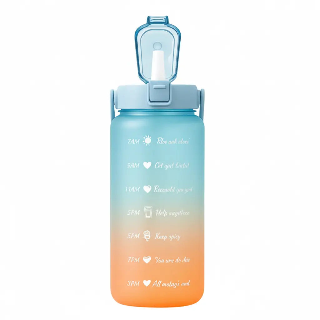 Blau-Orange 2L Trinkflasche