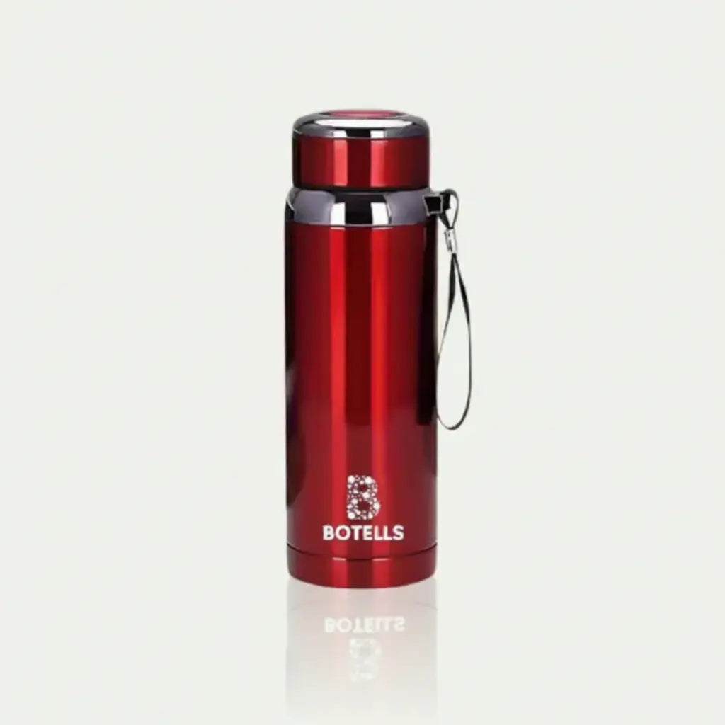 Rote Thermoflasche